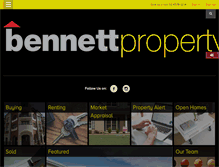 Tablet Screenshot of bennettproperty.com.au